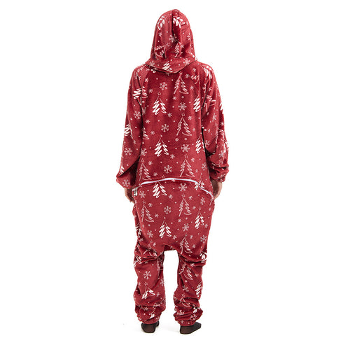 Snuggs Blanket Onesie Red Christmas Tree